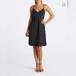 NINE BRITTON size large, black/print, sleeveless dress